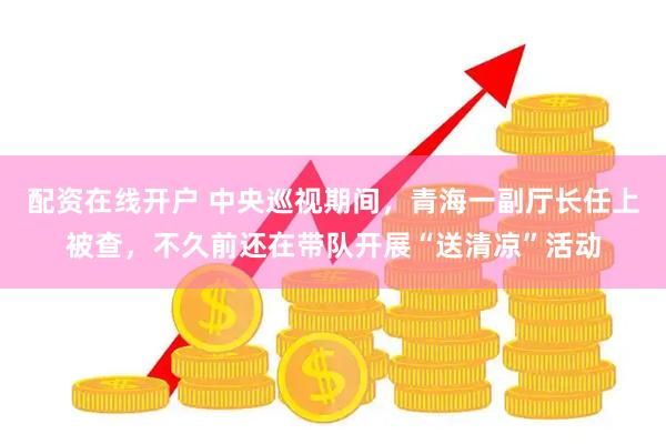 配资在线开户 中央巡视期间，青海一副厅长任上被查，不久前还在带队开展“送清凉”活动