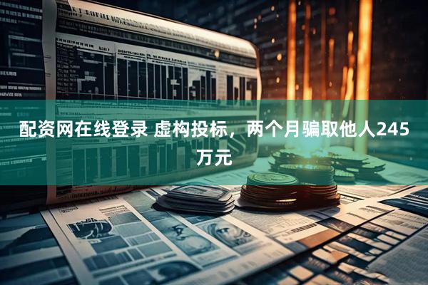 配资网在线登录 虚构投标，两个月骗取他人245万元